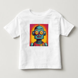 Camiseta De Bebé Robot de arte pop