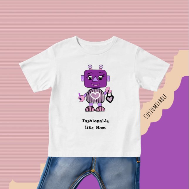Camiseta De Bebé Robot de moda  (Subido por el creador)
