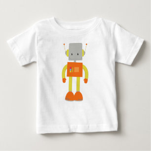Camiseta De Bebé Robot lindo, robot gracioso, robot tonto, robótica