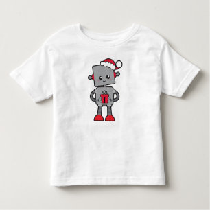 Camiseta De Bebé Robot navidades, Robot Cute, Santa Hat, regalos
