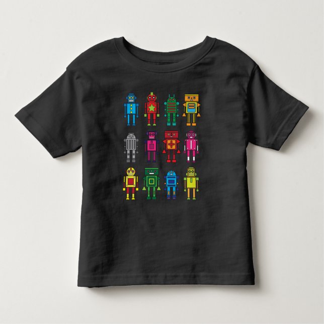 Camiseta De Bebé Robot regalo Robotik Retro juguete Bromeas (Anverso)