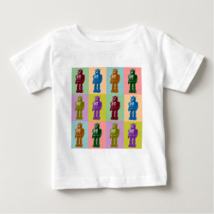Camiseta De Bebé Robots del arte pop