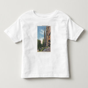 Camiseta De Bebé Roca de la chimenea en la carretera de Cody,