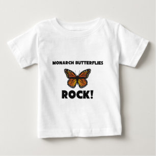 Camiseta De Bebé Roca de las mariposas de monarca