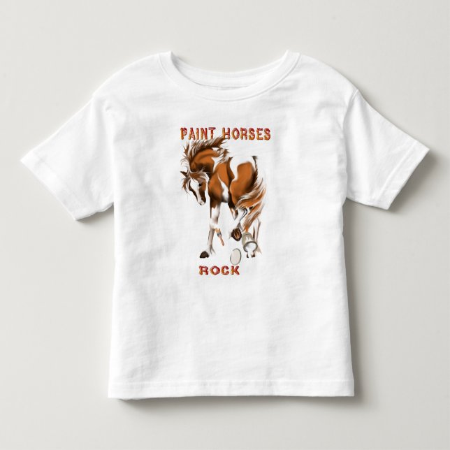 Camiseta De Bebé Roca de los caballos del *Paint (Anverso)