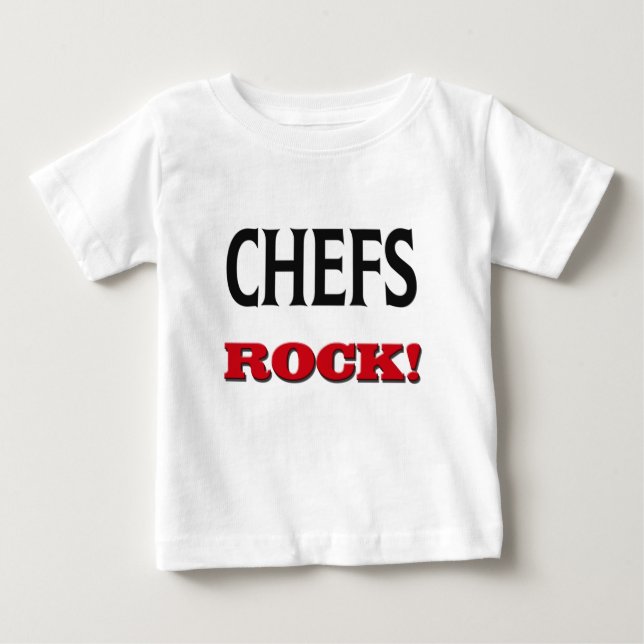 Camiseta De Bebé Roca de los cocineros (Anverso)