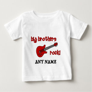 Camiseta De Bebé ¡Roca de los hermanos mayores! con la guitarra