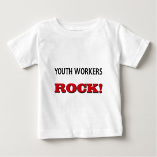 Camiseta De Bebé Roca de los trabajadores de la juventud