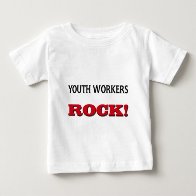 Camiseta De Bebé Roca de los trabajadores de la juventud (Anverso)