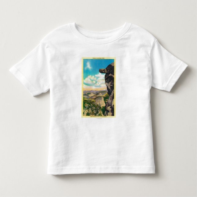 Camiseta De Bebé Roca sobresaliente en el glaciar PointYosemite, CA (Anverso)