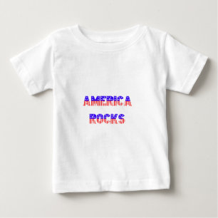 Camiseta De Bebé Rocas de Estados Unidos