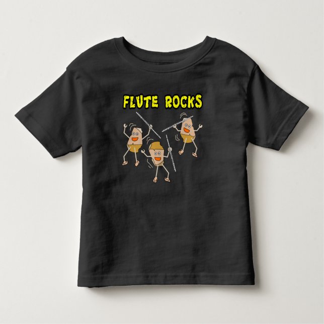 Camiseta De Bebé Rocas de flauta (Anverso)