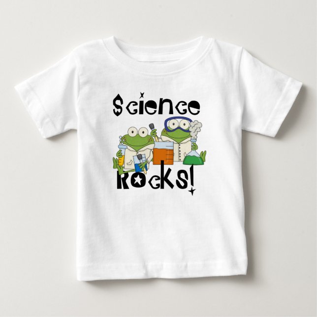Camiseta De Bebé Rocas de la ciencia de las ranas (Anverso)