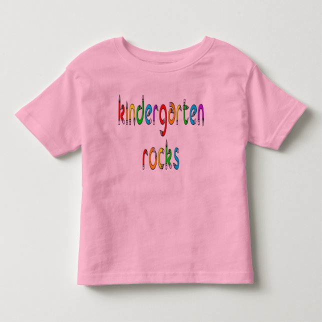 Camiseta De Bebé Rocas de la guardería - el lápiz embroma la (Anverso)