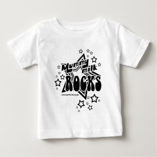 Camiseta De Bebé Rocas de la leche de la momia