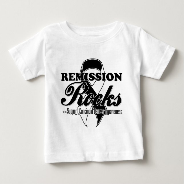 Camiseta De Bebé Rocas de la remisión - conciencia carcinoide del (Anverso)