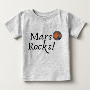 Camiseta De Bebé Rocas de Marte