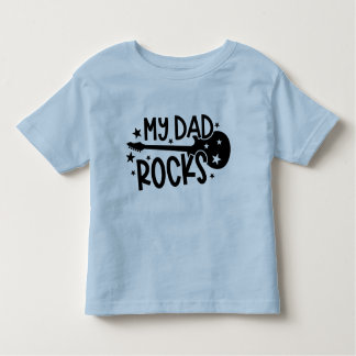 Camiseta De Bebé Rocas de mi papá