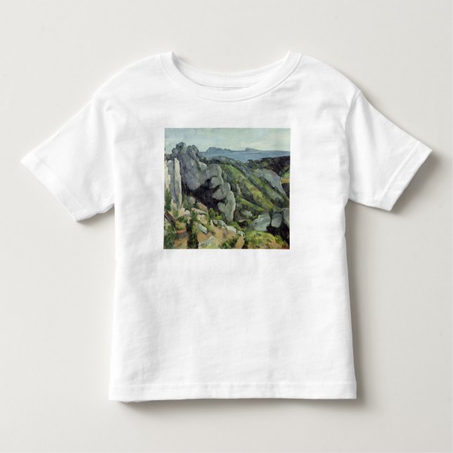 Camiseta De Bebé Rocas de Paul Cezanne el | en L'Estaque, 1879-82 (Anverso)
