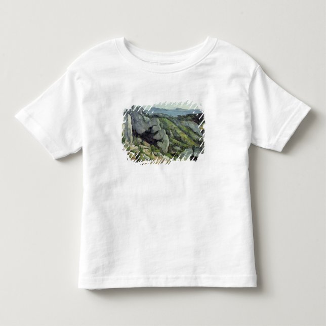 Camiseta De Bebé Rocas de Paul Cezanne el | en L'Estaque, 1879-82 (Anverso)