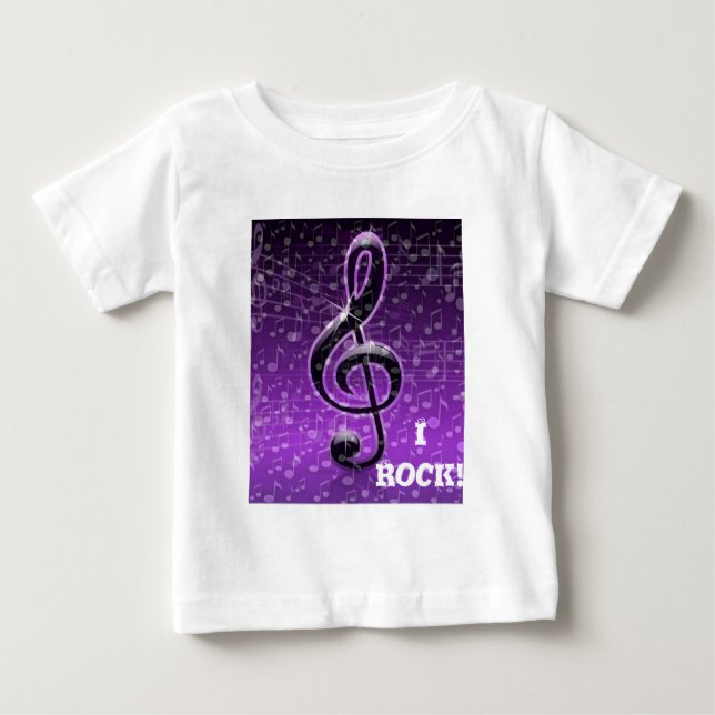 Camiseta De Bebé Rocas moradas!_ (Anverso)