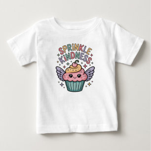 Camiseta De Bebé Rocía Amabilidad   Cupcake