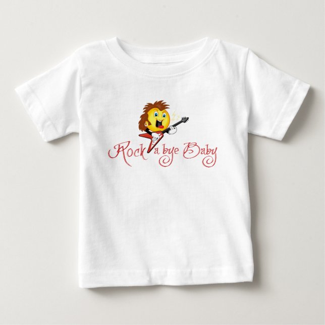 Camiseta De Bebé Rock a Bye Baby (Anverso)