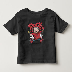 Camiseta De Bebé Rock And Roll Groovy Guitarist Rockear Hacia Fuera