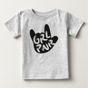 Camiseta De Bebé Rock chica Power