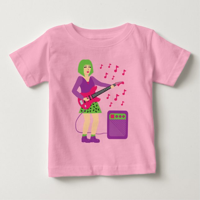Camiseta De Bebé Rock Chick (Anverso)