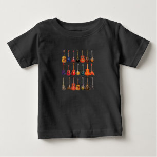 Camiseta De Bebé Rock De Guitarra Y Roll Instrumentos Musicales Reg