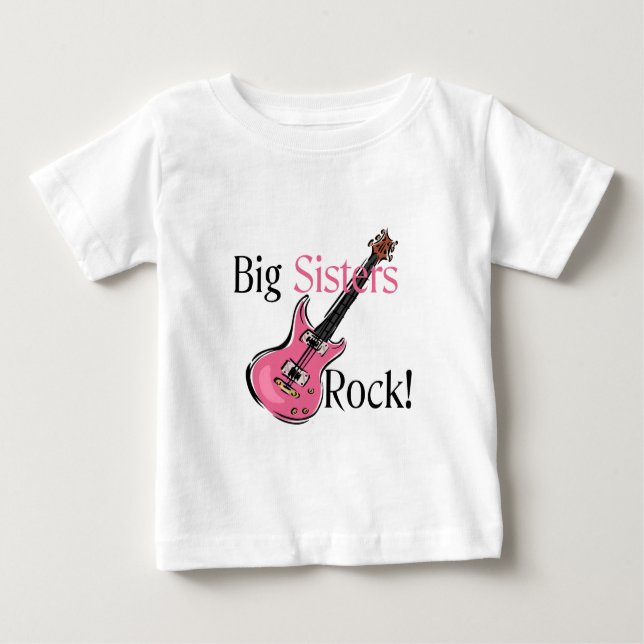 Camiseta De Bebé Rock de las grandes hermanas (Anverso)