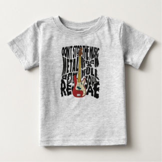 Camiseta De Bebé rock infantil