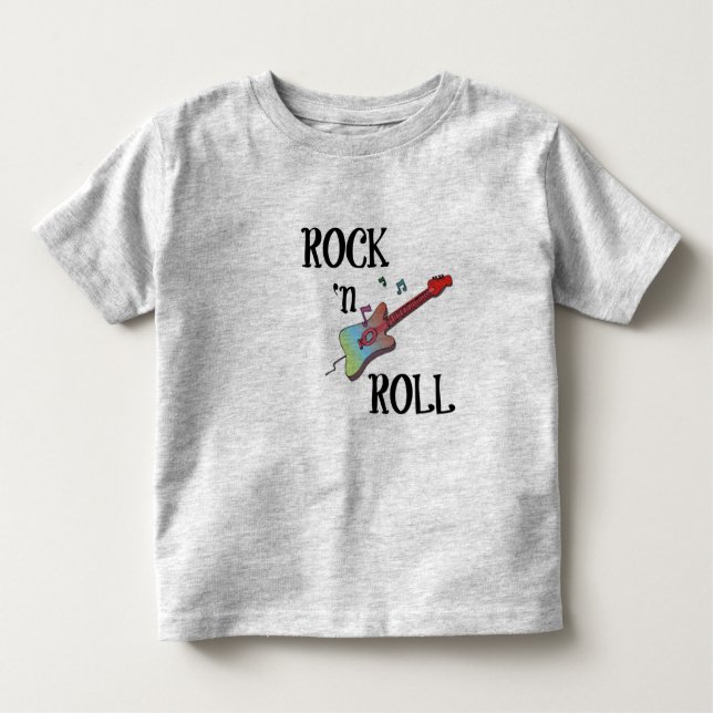 Camiseta De Bebé Rock n Roll Toddler T-Shirt (Anverso)