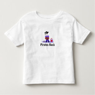 Camiseta De Bebé Rock pirata
