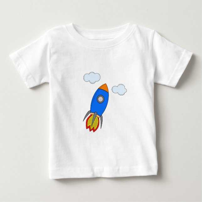 Camiseta De Bebé Rocket personalizado (Anverso)