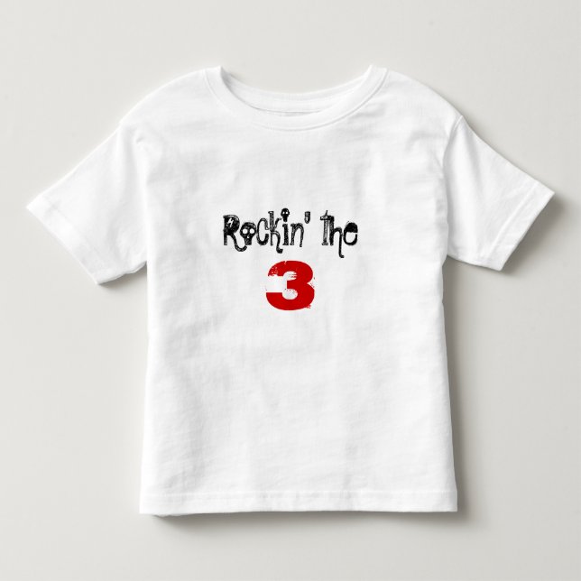 Camiseta De Bebé Rockin los 3 (Anverso)