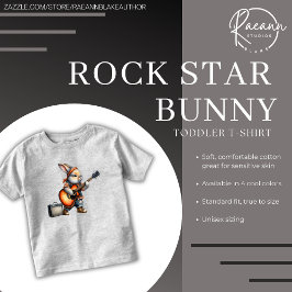 Camiseta De Bebé Rockstar Bunny Toddler T-Shirt