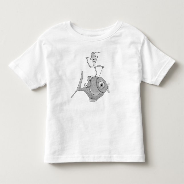Camiseta De Bebé Rodeo Worm Toddler T-Shirt, Blanco (Anverso)