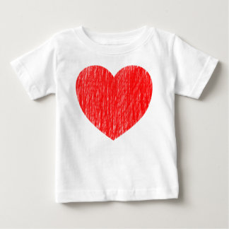 Camiseta De Bebé Rojo con un lápiz