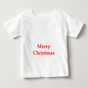 Camiseta De Bebé Rojo de las Felices Navidad los regalos de Zazzle
