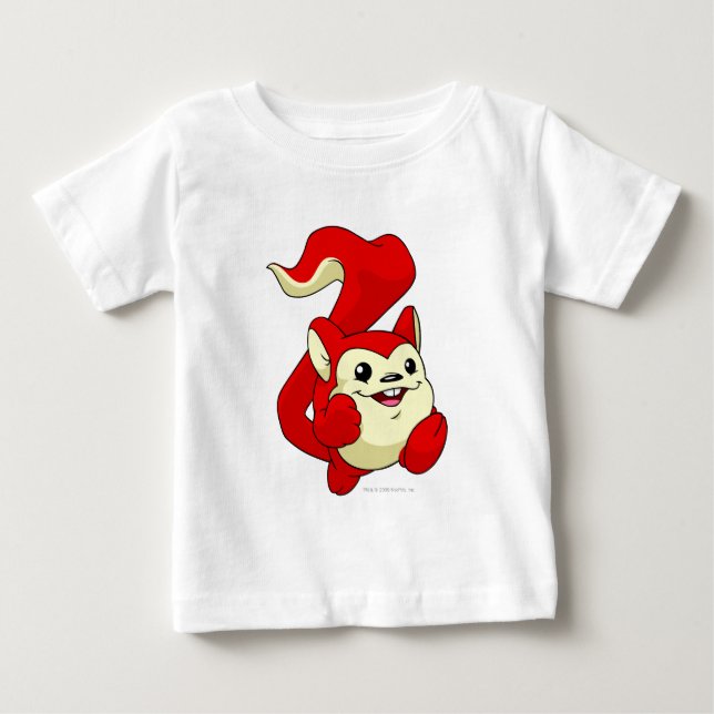 Camiseta De Bebé Rojo de Meerca (Anverso)