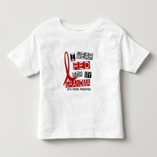 Camiseta De Bebé ROJO del DESGASTE del movimiento I PARA MI ABUELA