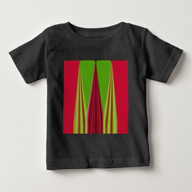CAMISETA DE BEBÉ ROJO ORO VERDE (Anverso)