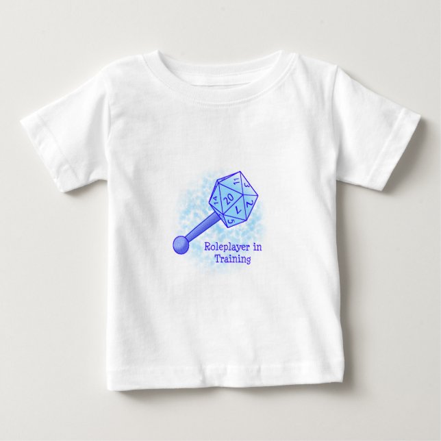 Camiseta De Bebé Roleplayer en azul de entrenamiento (Anverso)