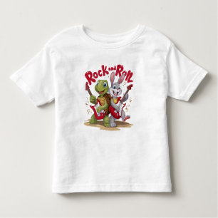Camiseta De Bebé Rollo Musical Reptile y Rock Out