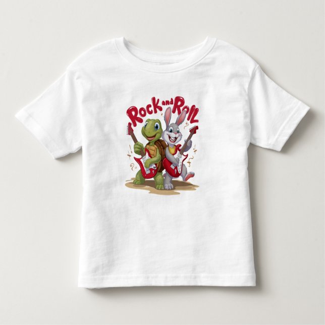 Camiseta De Bebé Rollo Musical Reptile y Rock Out (Anverso)