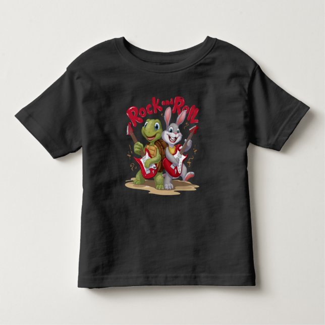 Camiseta De Bebé Rollo Musical Reptile y Rock Out (Anverso)