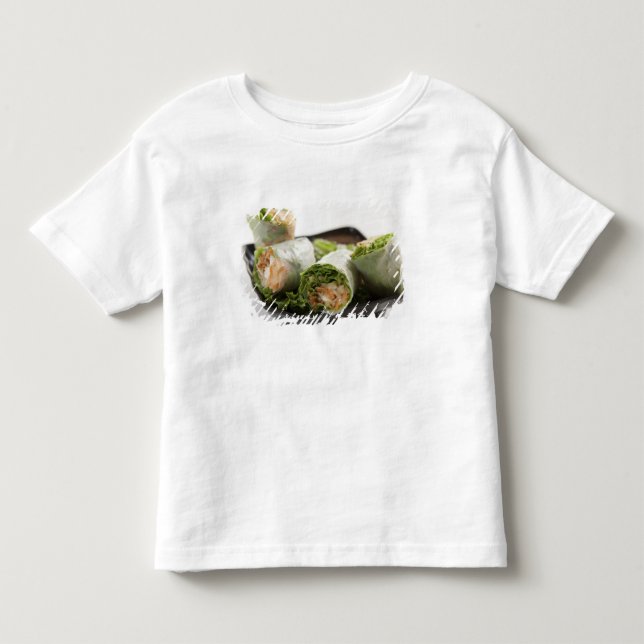 Camiseta De Bebé Rollos de Primavera de Verduras (Anverso)