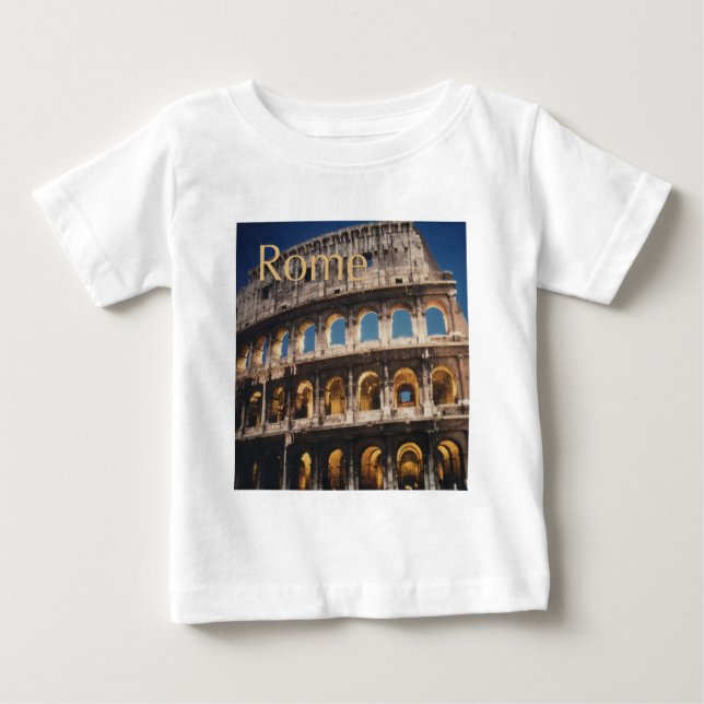 Camiseta De Bebé Roma en la noche (Anverso)